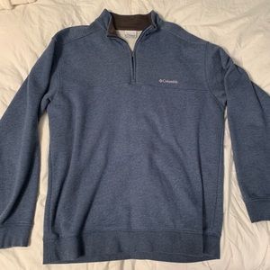 Columbia Mens Light Navy Blue Quarter Zip